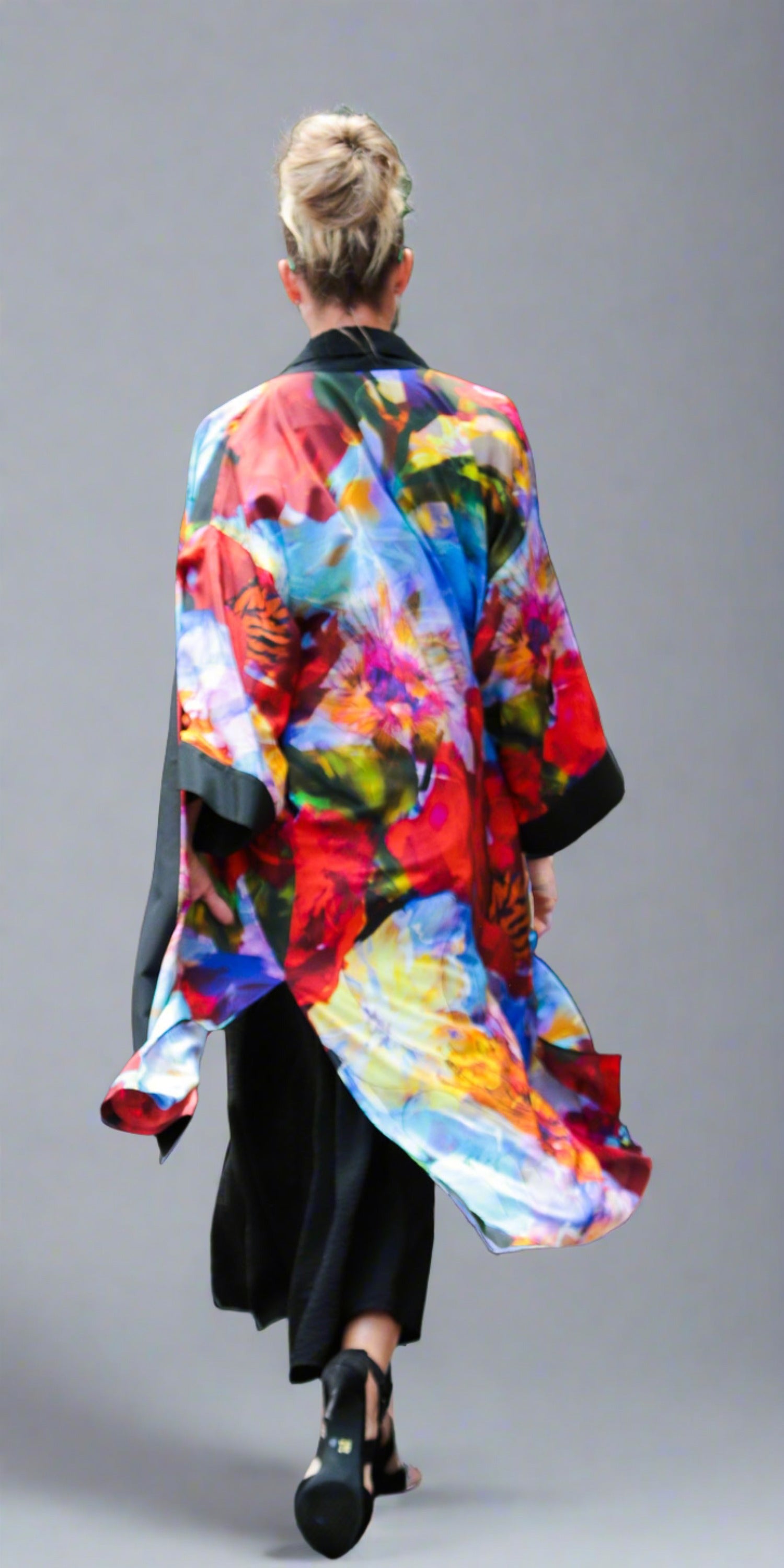 エルンスト【Le Kimono】 Two Tone Lurex Kimono-WLK410049 - HANA WHOLESALE