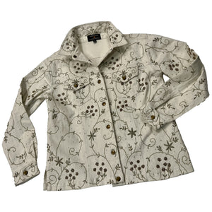 The TAJ - Ivory Twill Denim Jacket