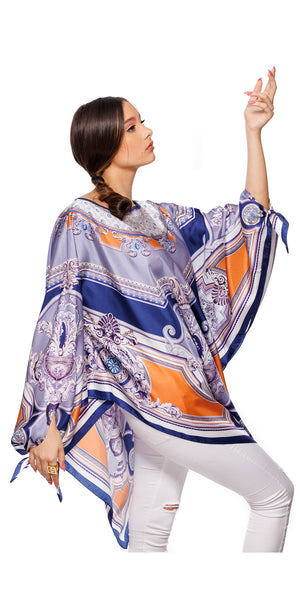 TILE CEILING OF VERSAILLE PONCHO TUNIC - TURK & TURK